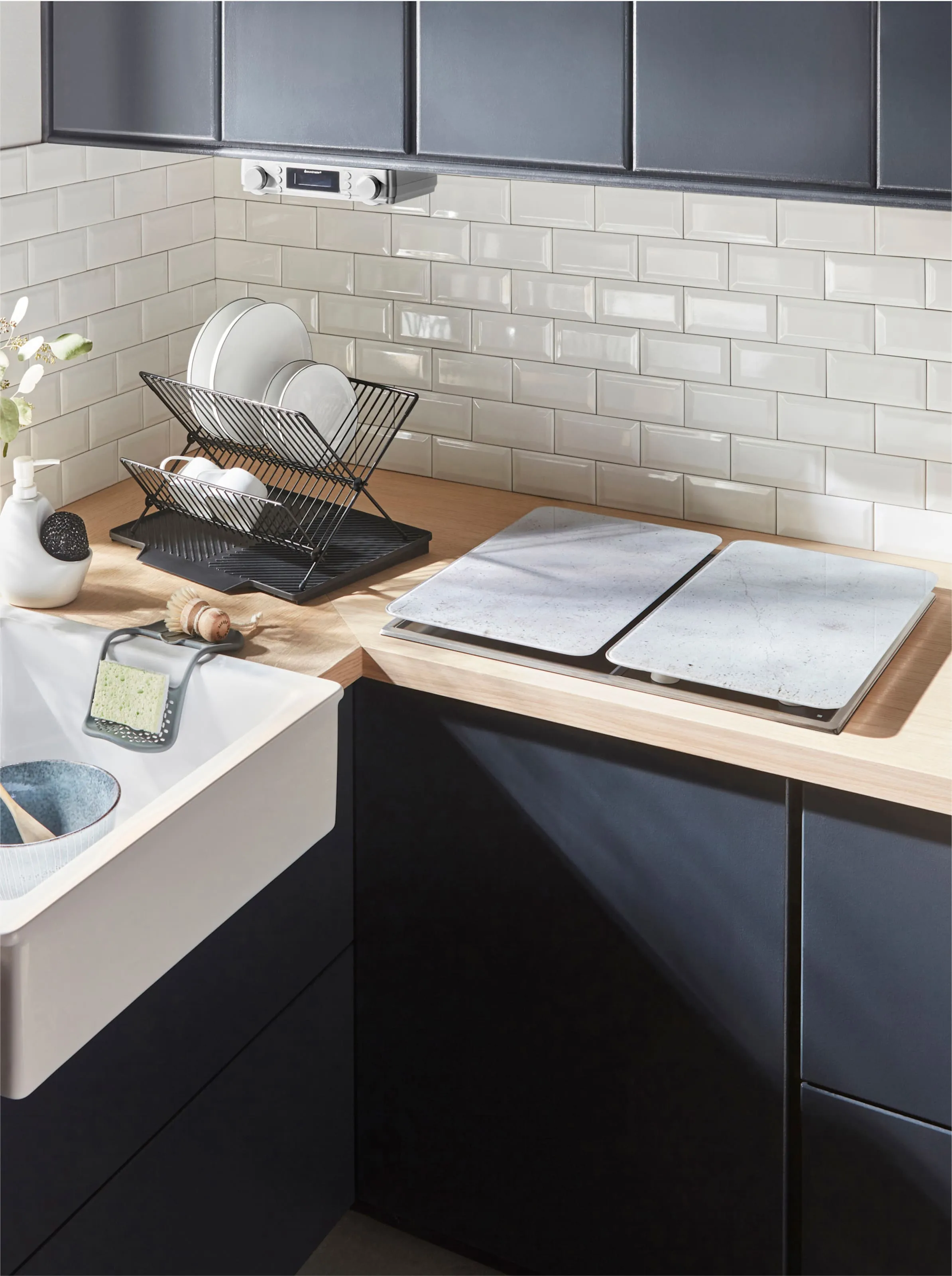 heine home Herdabdeckplatten in grau