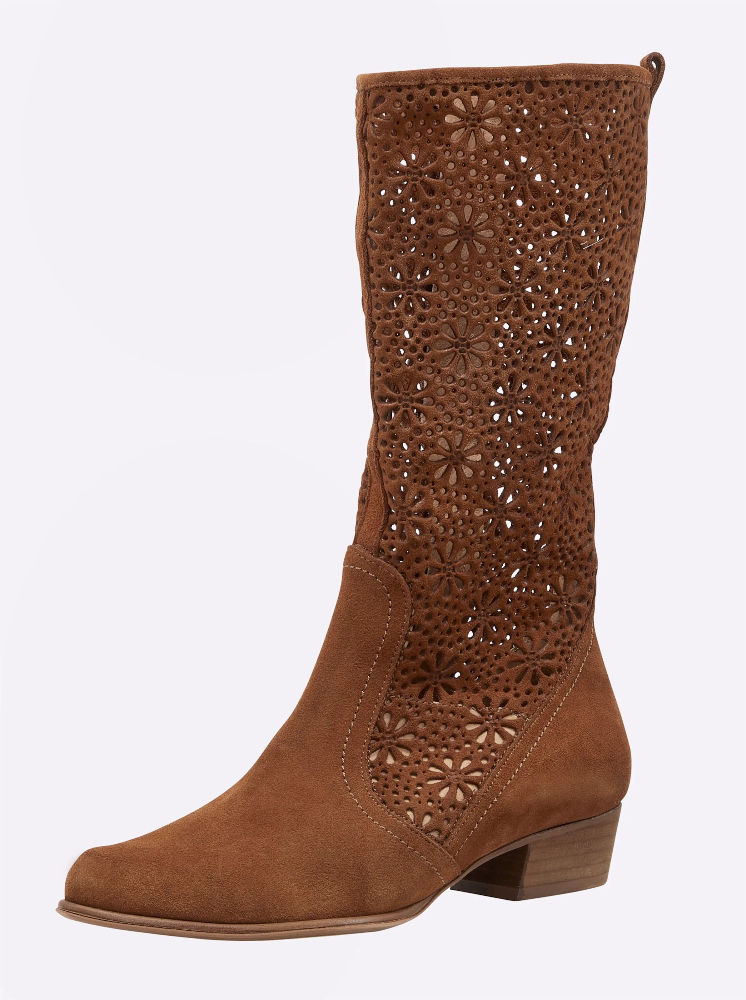 heine Stiefel in cognac