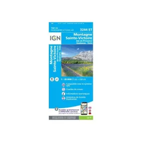 IGN Montagne Sainte-Victoire / Aix En Provence / Gardanne / Trets
