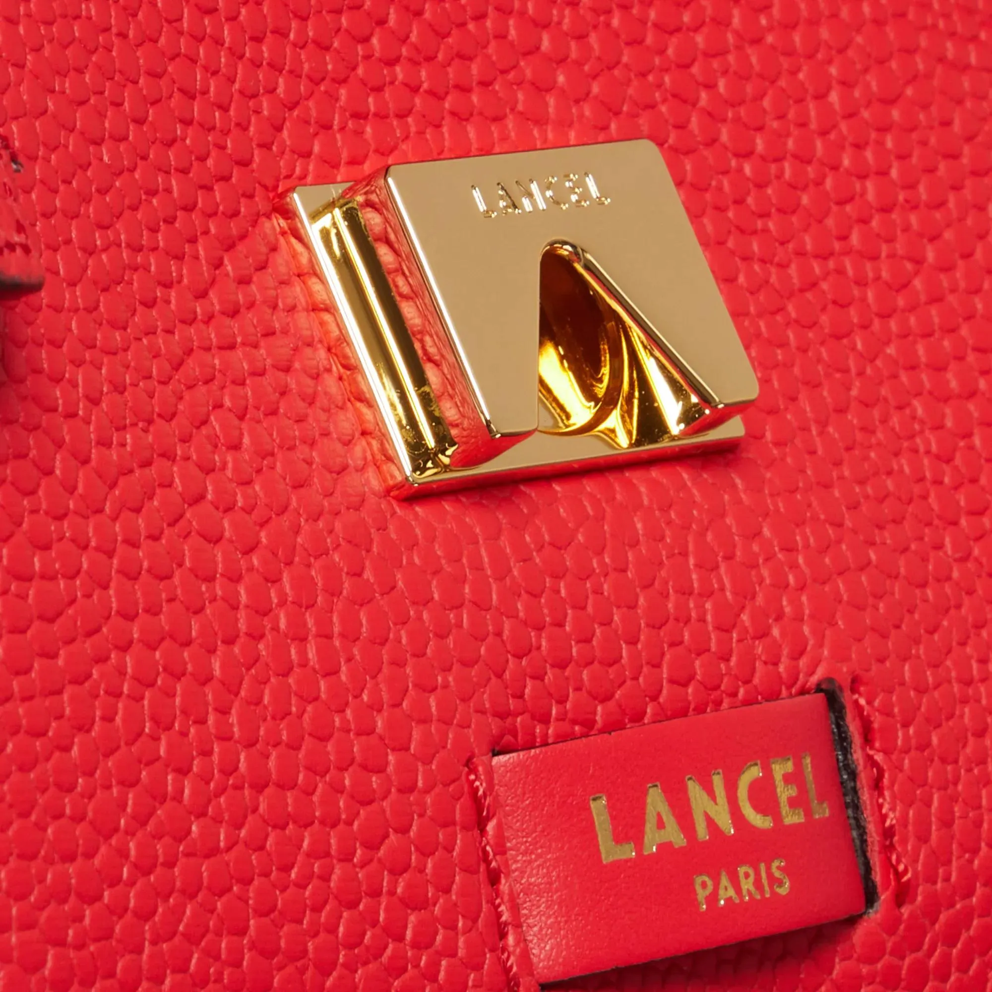   Lancel  Sac Rabat S Rouge Baiser  Satchel 
