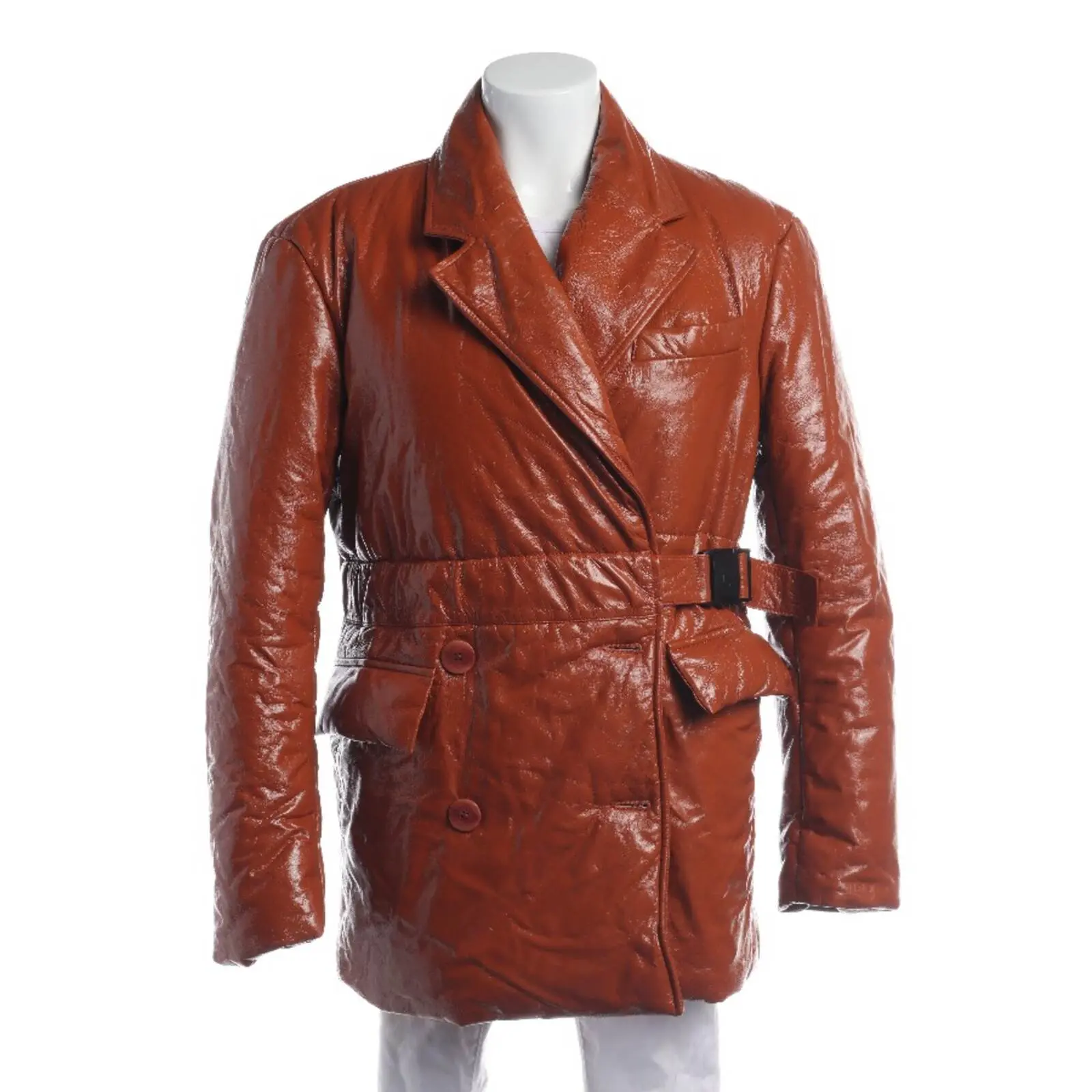 Ledermantel 34 Braun