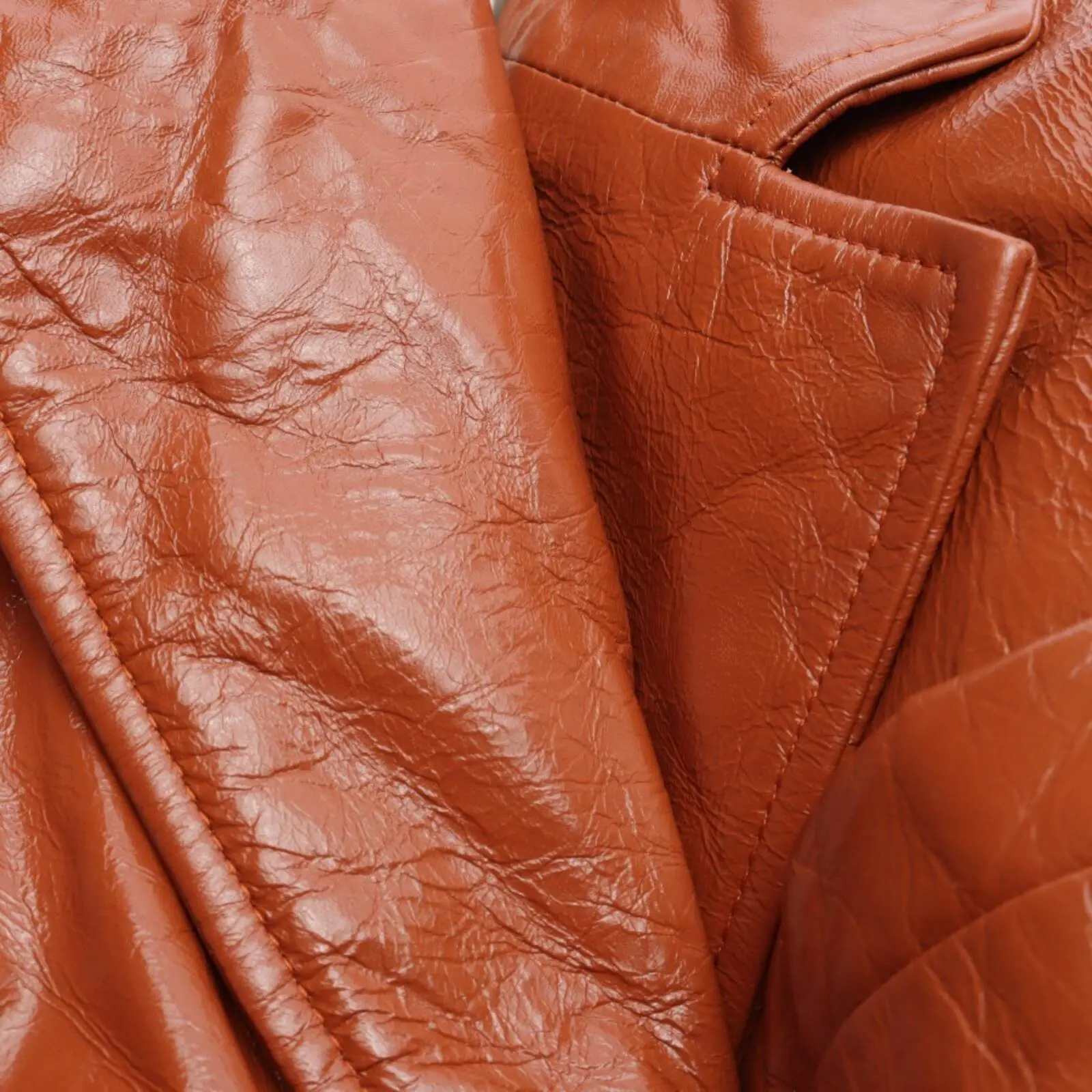 Ledermantel 34 Braun