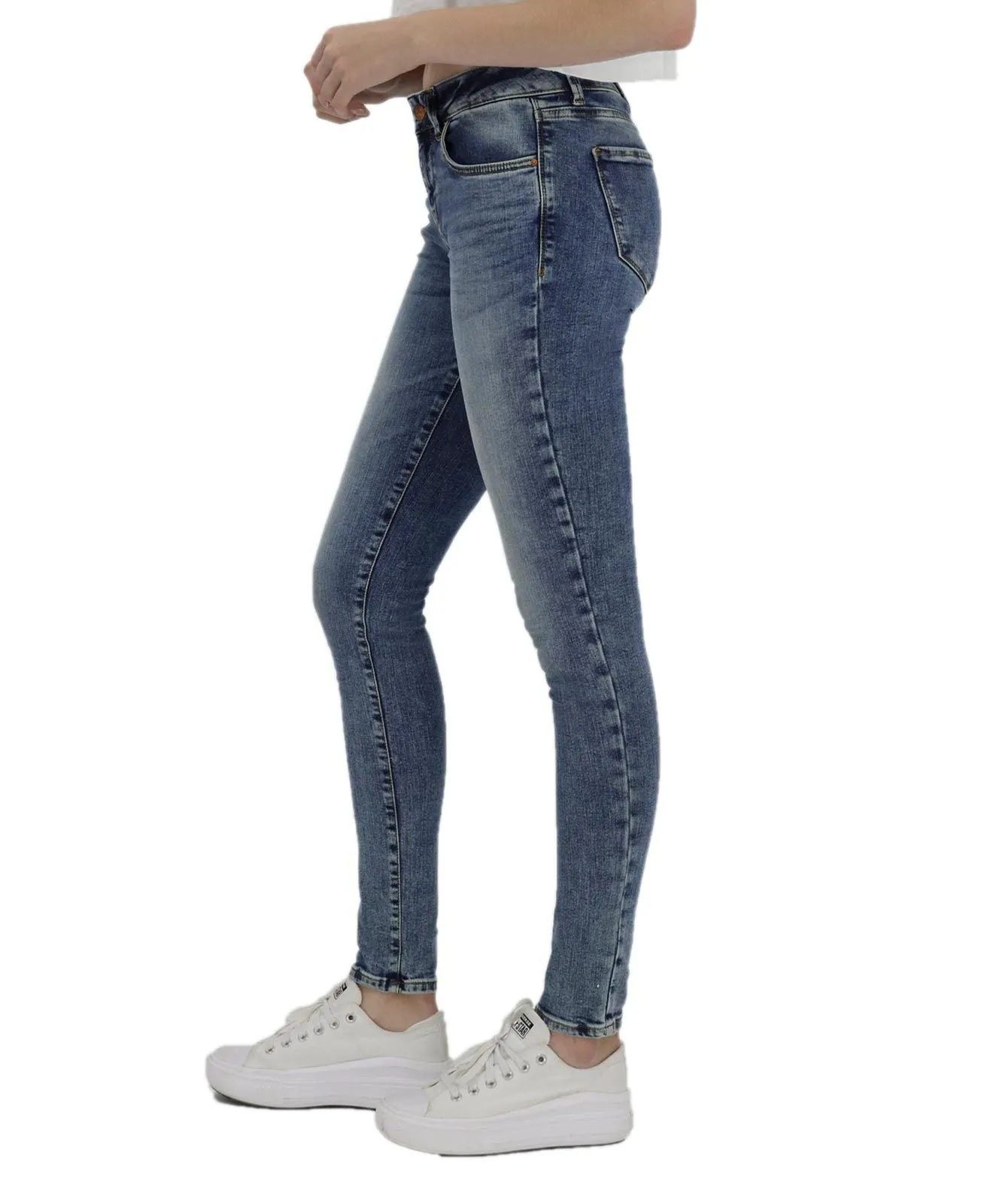 LTB Damen Jeans Nicole Skinny Fit in blauem Yule