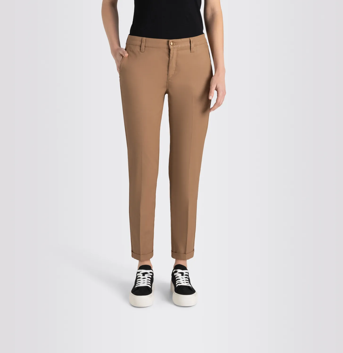 MAC JEANS - CHINO, Coated cotton tencel