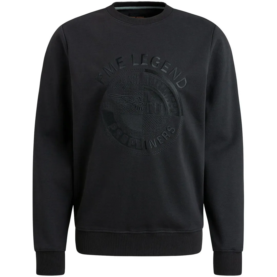 PME Legend Herren Sweatshirt Pullover schwarz PSW2410472 999 black