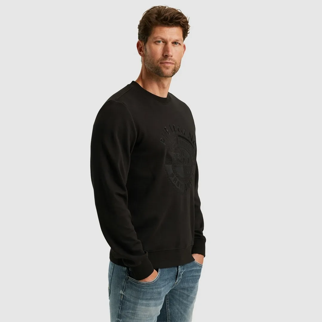 PME Legend Herren Sweatshirt Pullover schwarz PSW2410472 999 black