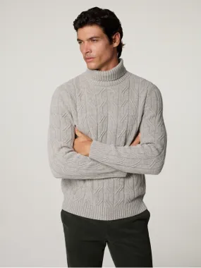 Rollkragenpullover mit Wolle