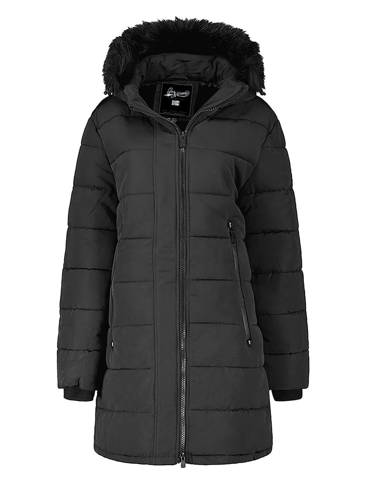 Steppmantel "Atruche" in Schwarz