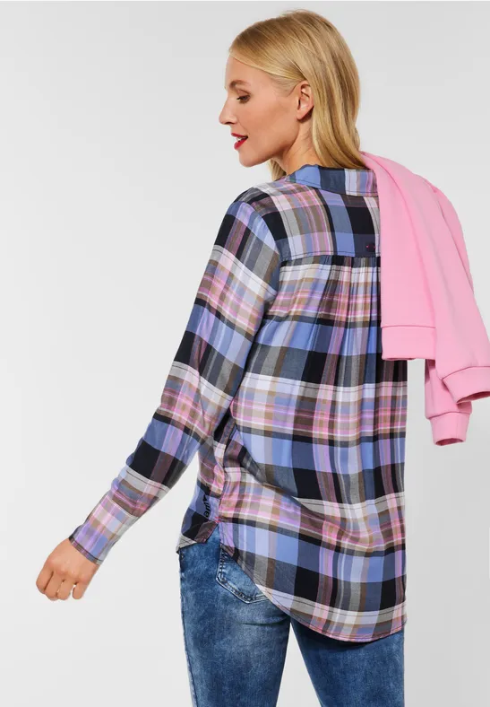 Street One Bluse mit Karomuster 