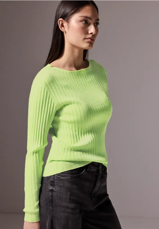Street One Studio Pullover mit Rippstruktur 