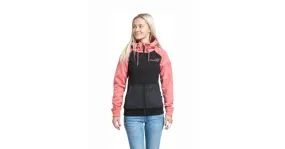 Technisches Damen-Sweatshirt Meatfly Alisha, Koralle / Schwarz M